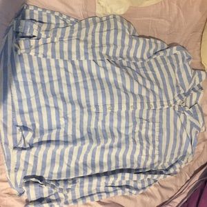 Striped quarter button shirt